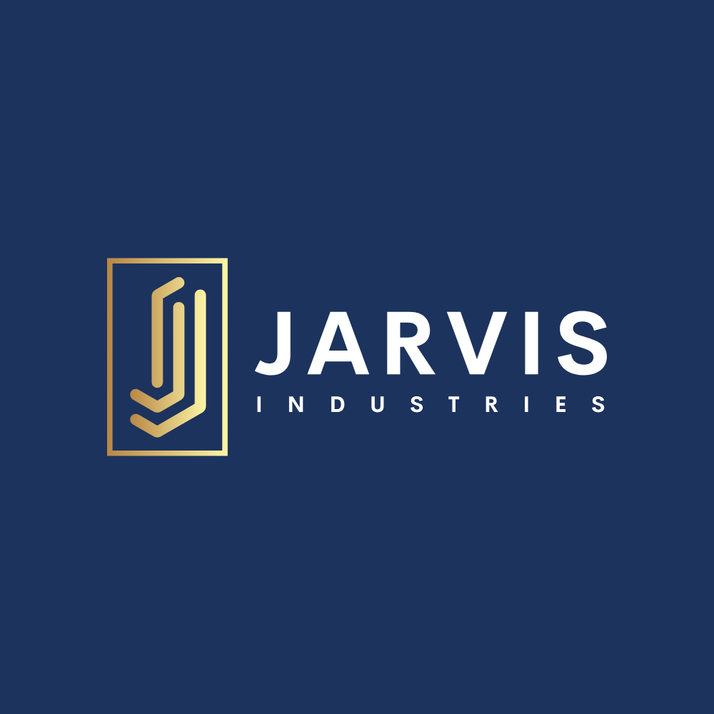 Jarvis Industries logo on a dark blue background