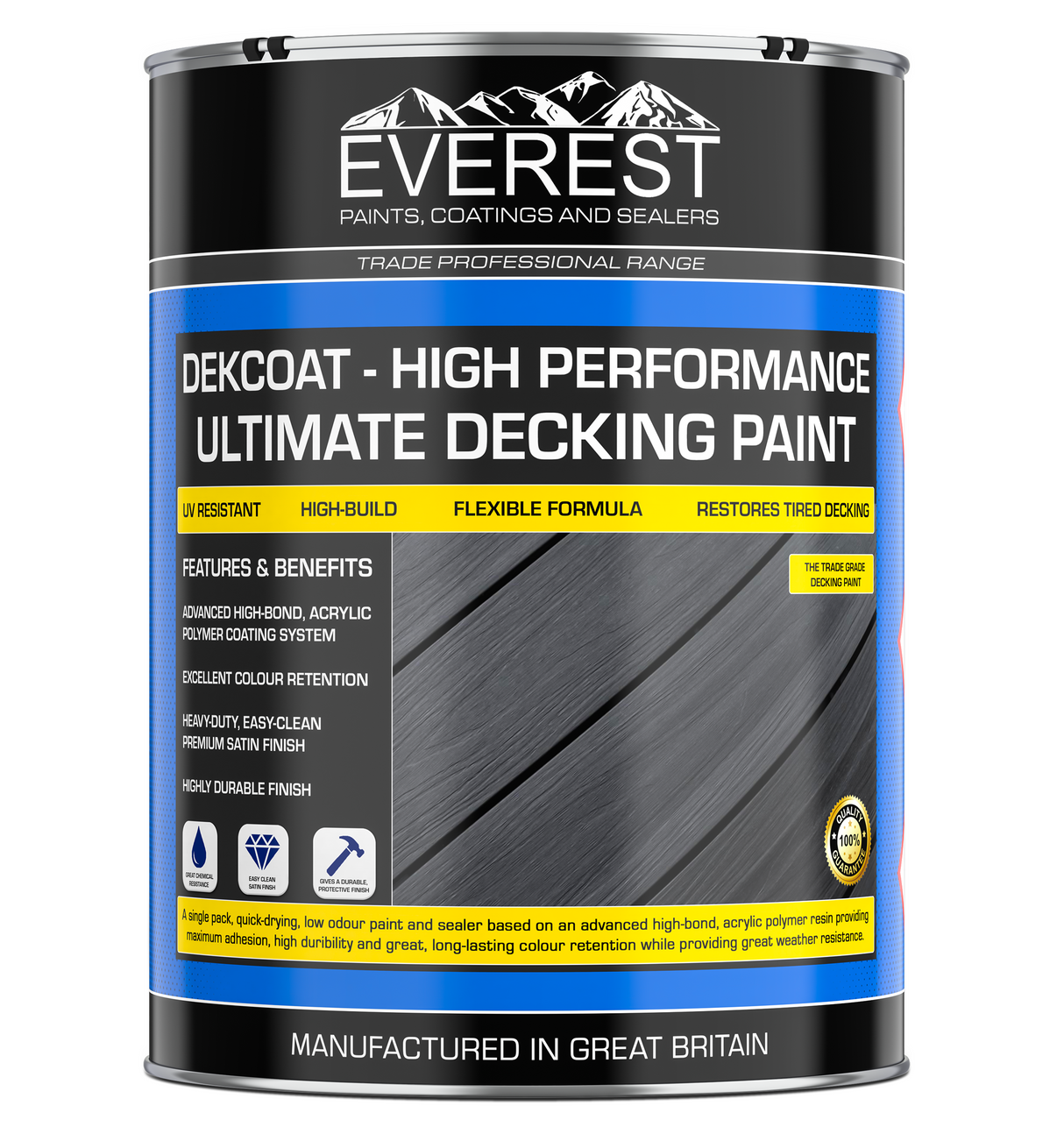 Everest Paints - DEKCOAT - Peinture de terrasse ultime