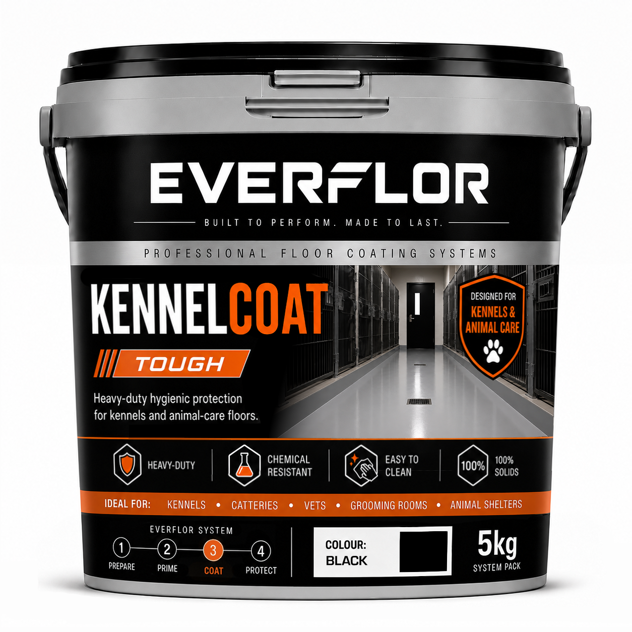 Everest Trade - Peinture pour sol de chenil et chatterie - Haute performance