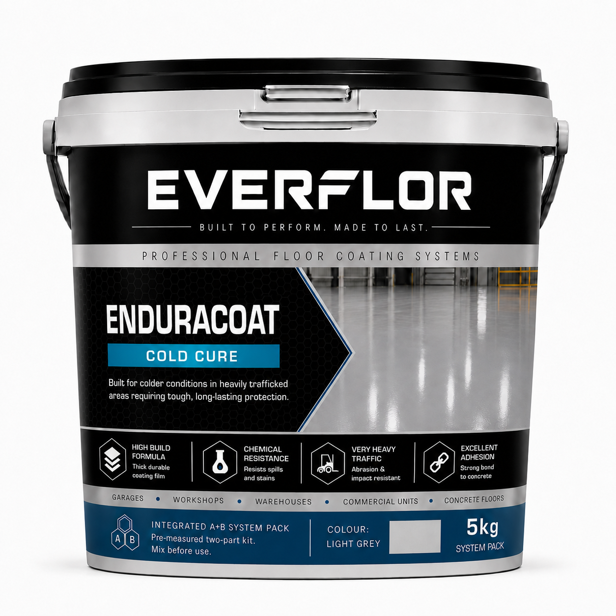 Everest Trade - Peinture Époxy HB pour Sol d'Usine - Grade Industriel - Revêtement Époxy Bi-composant