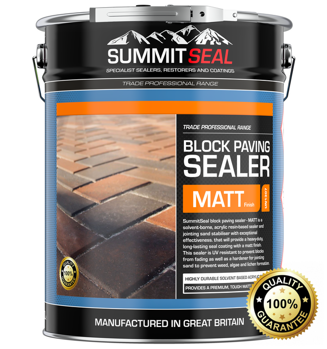 SummitSeal Block Paving Sealer Matt Finish